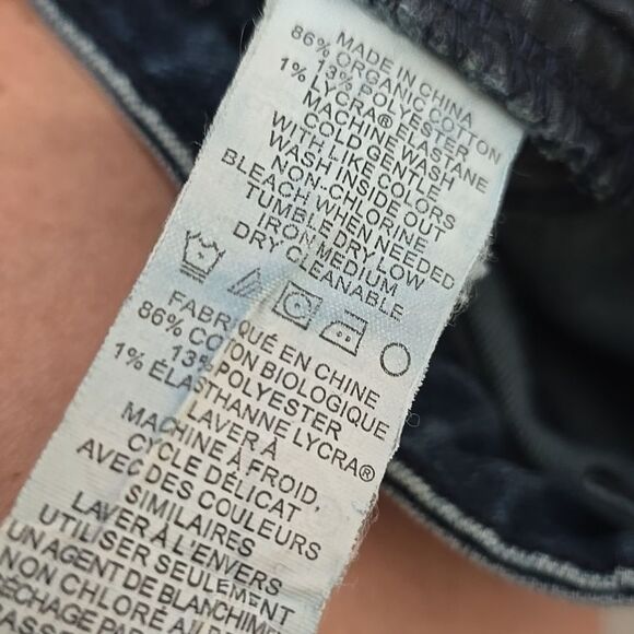 PRANA Women’s Organic Cotton Dark Wash Skinny Jeans size 4 /27 - Picture 5 of 8